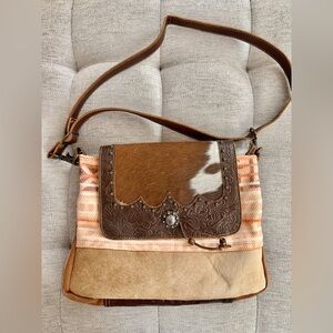 Myra Rose Pompadour Crossbody Shoulder Bag